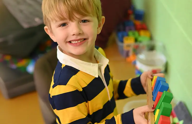 Child participating in the MGNS 4K program